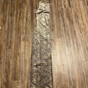 Betsey Johnson snakeskin maxi dress